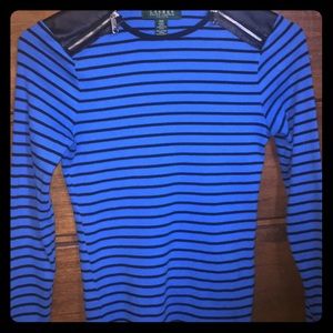 💙Ralph Lauren💙 Blue Black Long-sleeve shirt